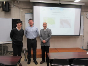 From left: HIROSE Yuzo, Michael Solem, IWAMOTO Hiromi (Nara University of Education)